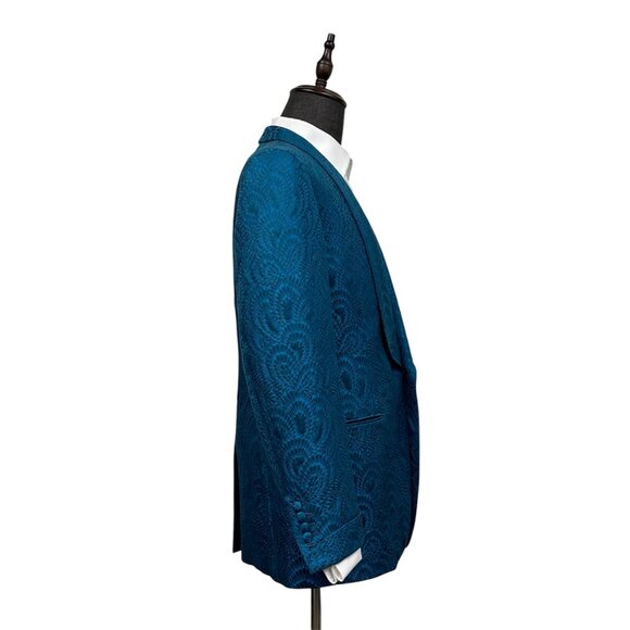 Tom Ford Blue Patterned Blazer - Picture 3 of 14